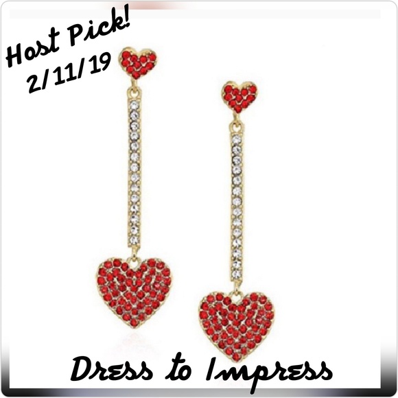 kate spade Jewelry - Kate ♠️ Spade "Yours Truly" Red Heart Earrings